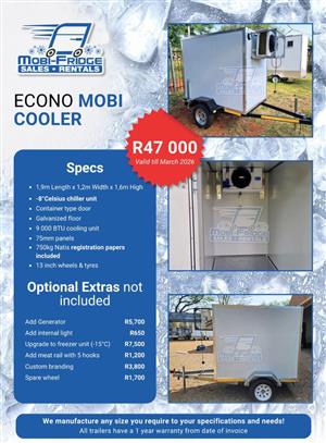 Econi Mobile Cooler Cold Room For Sale