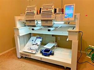 A Commercial Embroidery Machine, 15 needle