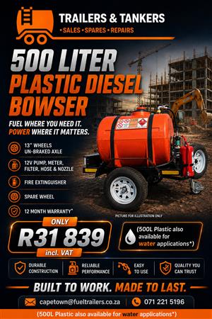 500 Liter  Diesel Bowser Polyurethane