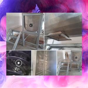 32. Ribbon Blender – Spiral of Shadows Stainless steel, galvanized framework… Mi