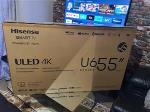 Hisense ULED 4k Series TV, still new comes with everything  box and proof  of pu