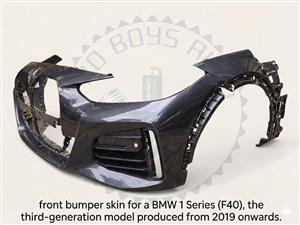 Front bumper skin for a BMW 1 Series (F40), the third-generation model produced 