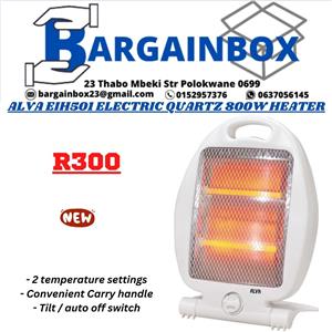ALVA EIH501 ELECTRIC QUARTZ 800W HEATER | Junk Mail