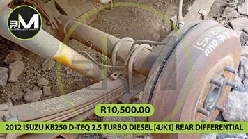2012 ISUZU KB250 D TEQ 2.5 TURBO DIESEL [4JK1 REAR DIFFERENTIAL 