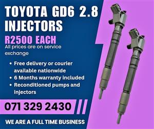 TOYOTA GD6 2.8 INJECTORS FOR SALE WITH WARRANTY