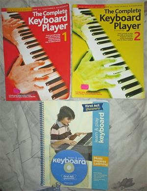 Learn to Play the Keyboard Books x3