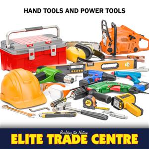 Hand tools and power tools available
