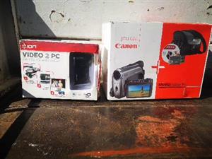 Cannon video camera and video to pc conversion system 