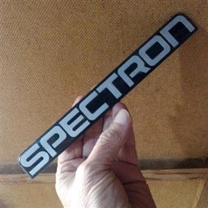 Spectron, name plate
