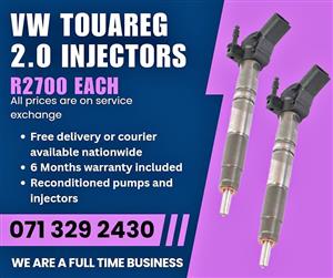 VW TOUAREG 2.0 INJECTORS FOR SALE WITH WARRANTY INCLUDED