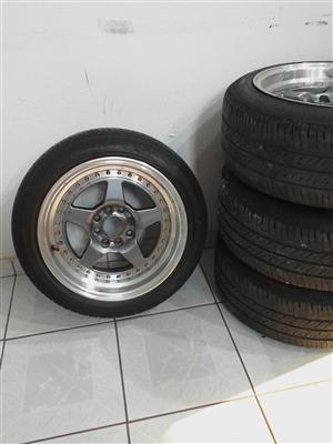 Mags and tyres for sale 