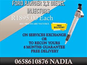 FORD RANGER 2.2 DIESEL INJECTORS FOR SALE OR RECON YOUR OWN