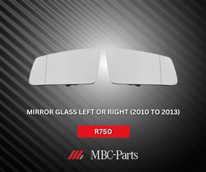 MERCEDES BENZ MIRROR GLASS LEFT OR RIGHT (2010 TO 2013)