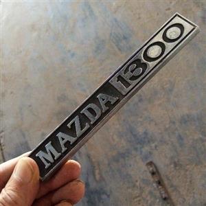Mazda 1300, name badge