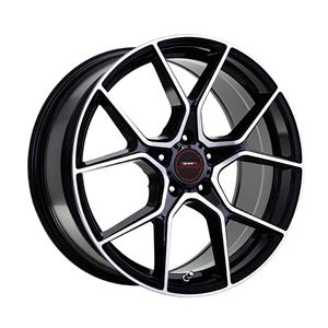 18″ A-Line Master Black Machine Face 5/100 8j ET35 Flow Forming 73.1 900kg Alloy Wheels