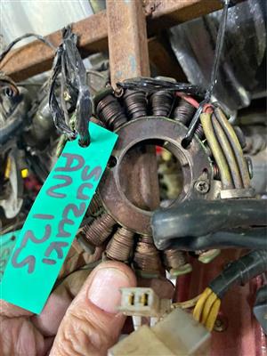 Suzuki AN 125 stator coil. Meyerton bike scrapyard new and secondhand spares.