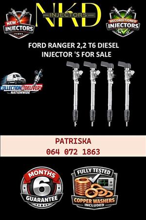 TESTED DIESEL INJECTORS FOR FORD RANGER 2,2 T6 FOR SALE 