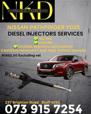 NISSAN PATHFINDER YD25 INJECTORS 