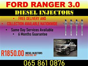 FORD RANGER 3.0 DIESEL INJECTORS FOR SALE OR RECON NATIONWIDE