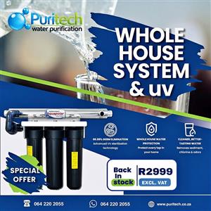 3 stage  water filtration - Whole house  system