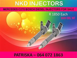 DIESEL INJECTORS RECON OR NEW ON MERCEDES C270 FOR SALE