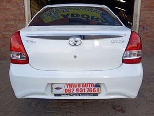 2019 Toyota Etios Sedan 94,000km White