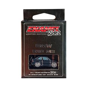 BMW E36 M3 Black - Die-Cast Enamel Keychain