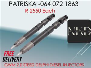GWM 2,0 STEED DELPHI DIESEL INJECTORS FOR SALE