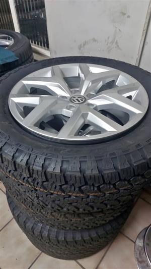 19inch VW Amarok mags with new 255/55/19 General Grabber AT3 set ,will fit VW Combi T5,T6.
