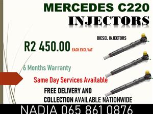 MERCEDS C220 DIESEL INJECTORS FOR SALE 