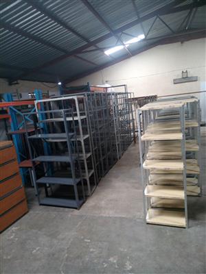 Assorted Steel shelving