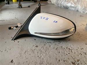 Mercedes Benz W205 double plug left side mirror