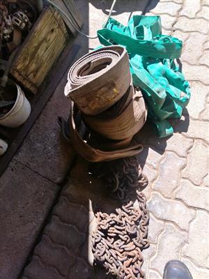RIGGING STRAPS AND CHAINS FOR SALE 