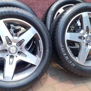 MERCEDES GLA 18INCH AMG MAGS AND TYRES 