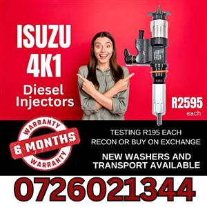 Isuzu 4HK1 diesel injectors for sale