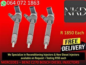 DIESEL INNJECTORS FOR MERCEDES C270 BOSCH DIESEL INJECTORS FOR SALE