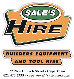 For all your builders equipment and tool hire needs - All around Cape Peninsula