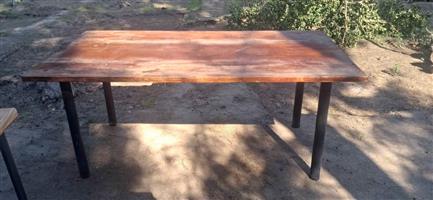 Solid wood table