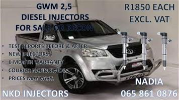 DIESEL INJECTORS FOR SALE FOR GWM 2.5