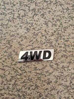 Universal 4WD / 4x4 Rear Tailgate Badge (Chrome)