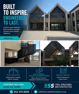 Steel Structures: Workshops, Churches, Farm sheds & more!