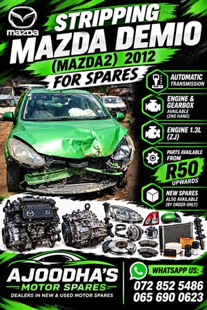 Stripping Mazda Mazda2 Demio 2012 for Spares