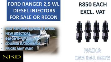 DIESEL INJECTORS FOR SALE FOR FORD RANGER 2.5 WL - RELIABLE