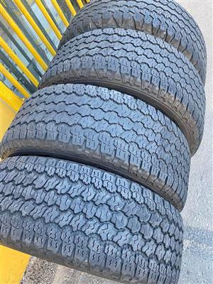 Bakkie tyres 265/65/17 (Goodyear) 80% threads 