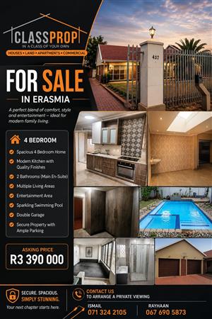 Beautiful home for sale in Erasmia 