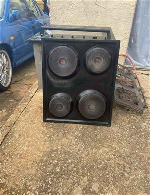 Univa oven with hobb 