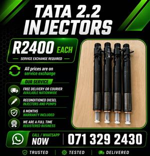 TATA 2.2 INJECTORS FOR SALE WITH WARRANTY INCLUDED 