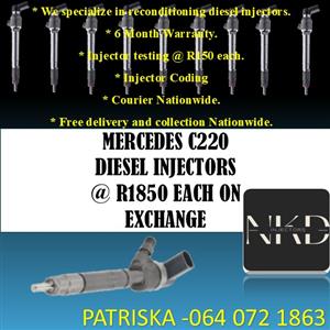 DIESEL INJECTORS FOR SALE FOR MERCEDES C220