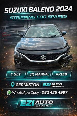 Suzuki baleno 2024 1.5 k15b stripping for spares in Germiston JHB