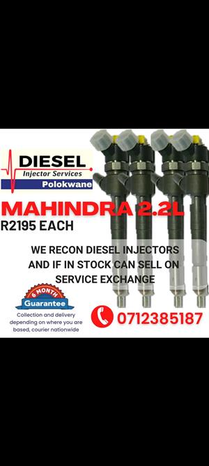 MAHINDRA 2.2L DIESEL INJECTORS WE RECON AND SALE ON EXCHANGE 